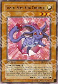 Bestia Cristallo Carbuncle Rubino - Duelist Pack: Jesse Anderson (Common) [DP07-001]