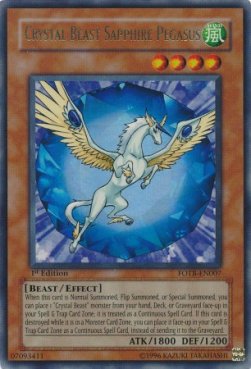 Bestia Cristallo Pegaso Zaffiro - Force of the Breaker (Ultra Rare) [FOTB-007]