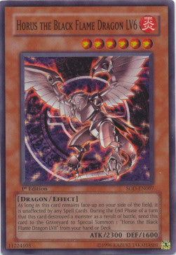 Horus il Drago della Fiamma Oscura LV6 - Soul of the Duelist (Super Rare) [SOD-007]