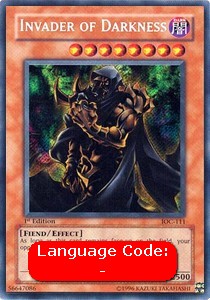 Invasore dell'Oscurità - Invasion of Chaos (Secret Rare) [IOC-111]