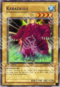 Kabazauls - Structure Deck: Dinosaur's Rage (Common) [SD09-002]