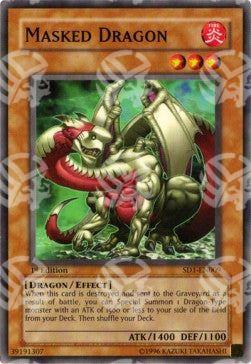 Drago Mascherato - Structure Deck: Dragon's Roar (Common) [SD1-009]
