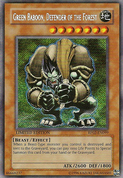 Babbuino Verde Difensore della Foresta - Retro Pack 2 (Secret Rare) [RP02-099]