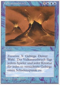 Eruzione Vulcanica - Foreign White Bordered (Rare)