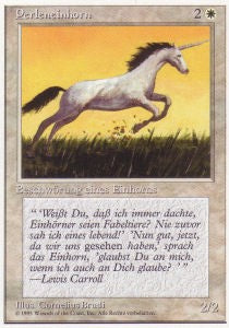 Unicorno Perlaceo - Foreign White Bordered (Common)