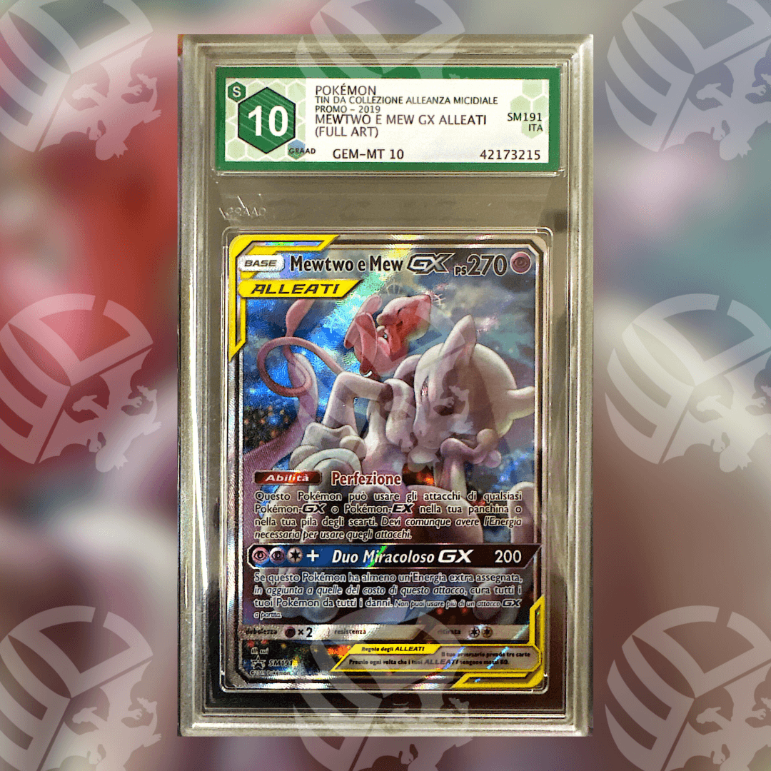Mewtwo e Mew GX SM191  (GRAAD 10)