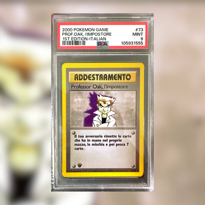 Professor Oak, l'impostore 1a edizione BS-073 (PSA 9)