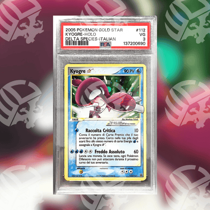 Kyogre Gold Star DS-112 (PSA 3)