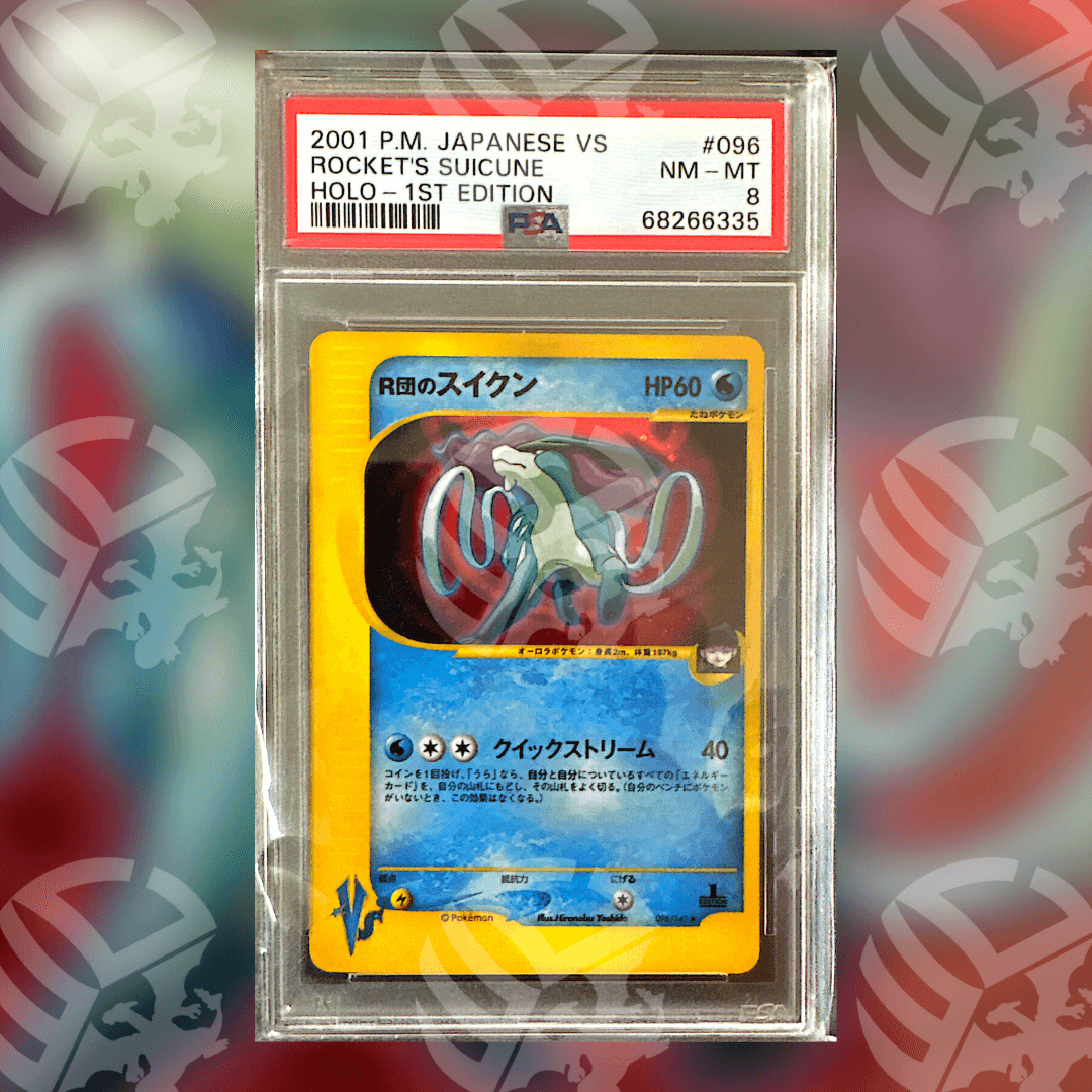 Rocket's Suicune VS-096 1 Edizione (PSA 8)