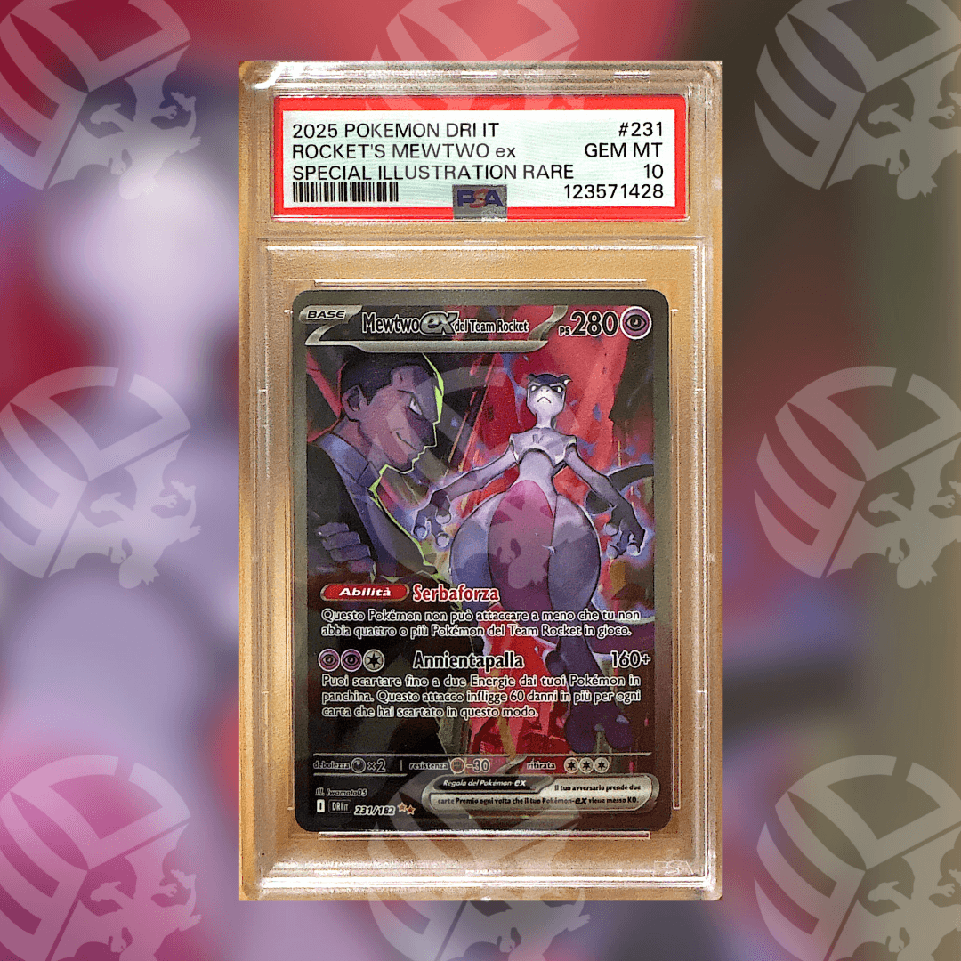 Mewtwo EX del Team Rocket DRI-231 (PSA 10)