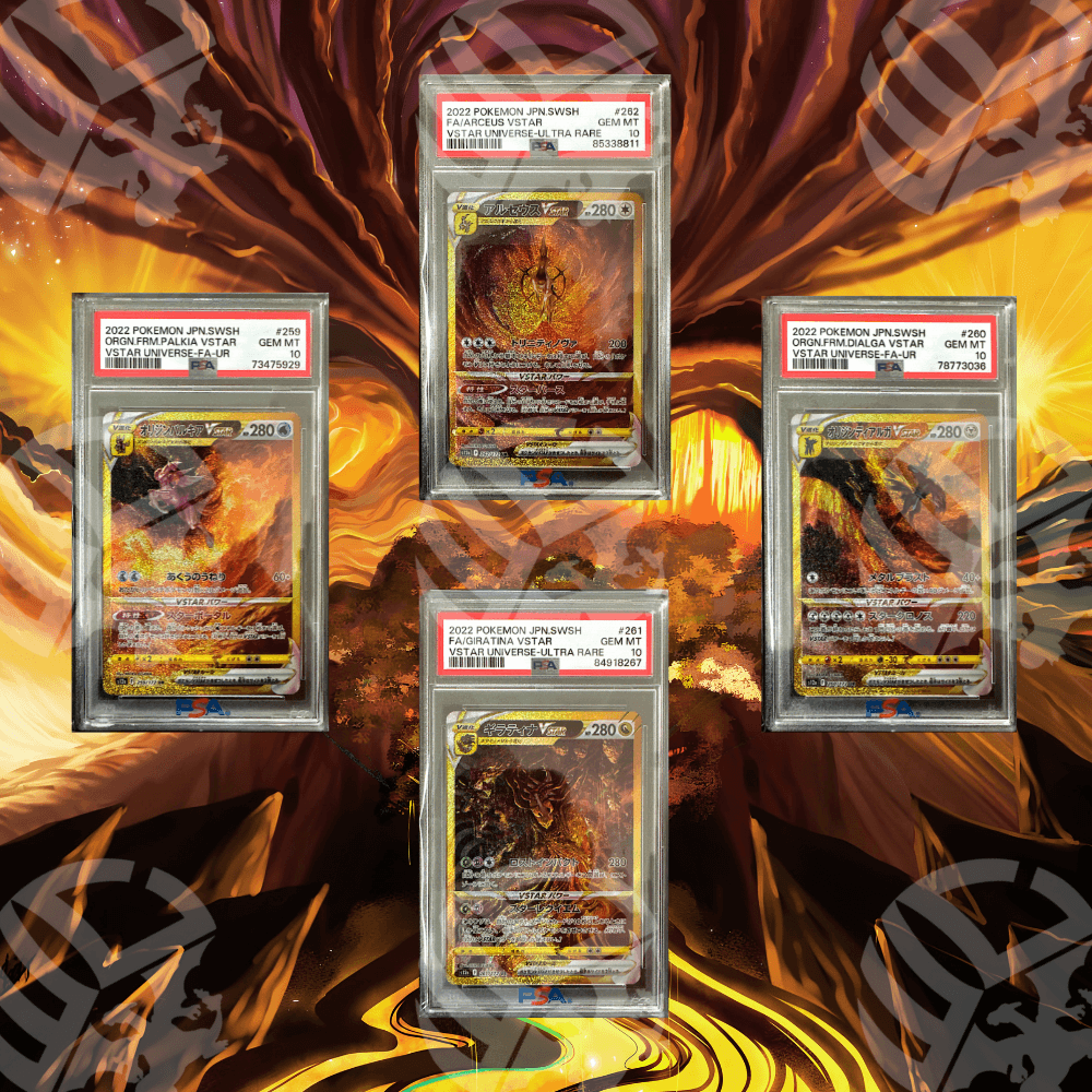 Arceus, Giratina, Dialga, Palkia S12A-260/261/262/259 (PSA 10)