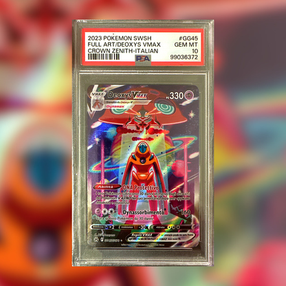 Deoxys Vmax CRZ-GG45 (PSA 10)