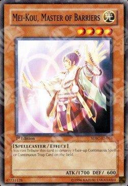 Mei-Kou, Maestro delle Barriere - Structure Deck: Spellcaster's Command (Common) [SDSC-016]