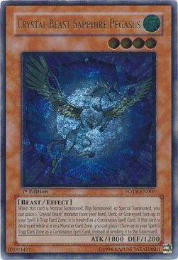 Bestia Cristallo Pegaso Zaffiro - Force of the Breaker (Ultimate Rare) [FOTB-007]