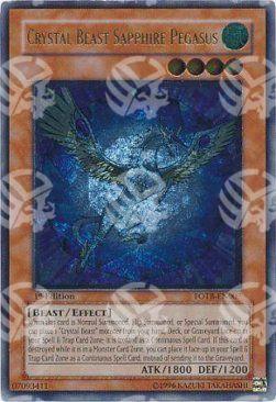 Bestia Cristallo Pegaso Zaffiro - Force of the Breaker (Ultimate Rare) [FOTB-007]