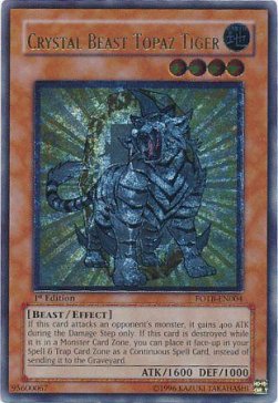 Bestia Cristallo Tigre Topazio - Force of the Breaker (Ultimate Rare) [FOTB-004]