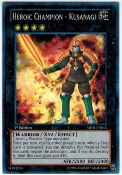Campione Eroico - Kusanagi - Abyss Rising (Super Rare) [ABYR-043]