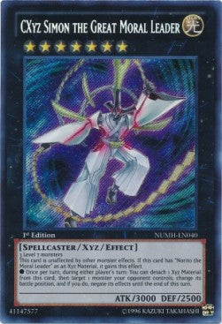 CXyz Simon il Grande Leader Morale - Number Hunters (Secret Rare) [NUMH-040]