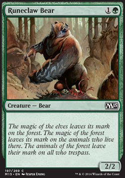 Orso Zampa di Runa - Magic 2015 (Common) [M15-197]