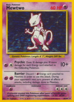 Mewtwo - Set Base (Holo Rare) [BS-10]