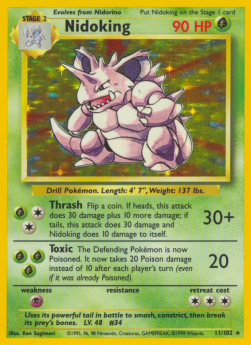Nidoking - Set Base (Holo Rare) [BS-11]