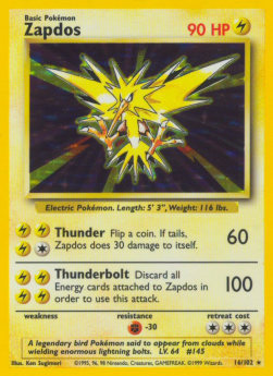 Zapdos - Set Base (Holo Rare) [BS-16]