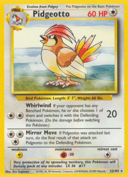 Pidgeotto - Set Base (Rare) [BS-22]