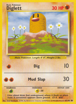 Diglett - Set Base (Common) [BS-47]