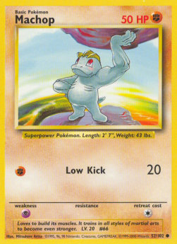 Machop - Set Base (Common) [BS-52]