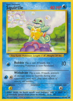 Squirtle - Set Base (Common) [BS-63]