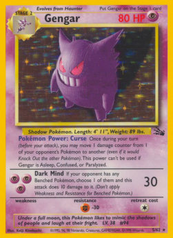 Gengar - Fossil (Holo Rare) [FO-5]