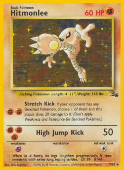 Hitmonlee - Fossil (Holo Rare) [FO-7]