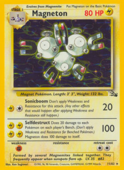 Magneton - Fossil (Holo Rare) [FO-11]