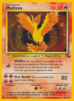 Moltres - Fossil (Holo Rare) [FO-12]