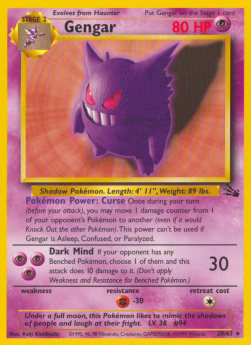Gengar - Fossil (Rare) [FO-20]
