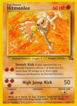 Hitmonlee - Fossil (Rare) [FO-22]
