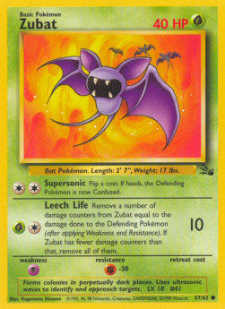 Zubat - Fossil (Common) [FO-57]