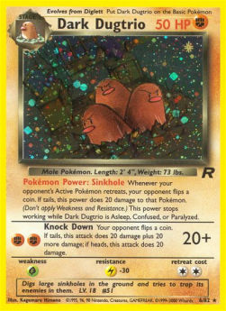 Dark Dugtrio - Team Rocket (Holo Rare) [TR-6]