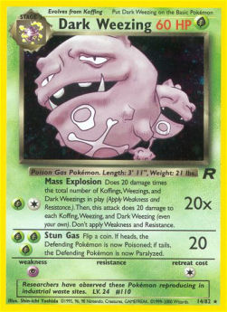 Dark Weezing - Team Rocket (Holo Rare) [TR-14]