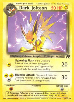 Dark Jolteon - Team Rocket (Uncommon) [TR-38]