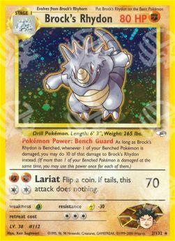 Brock's Rhydon - Gym Heroes (Holo Rare) [GH-2]