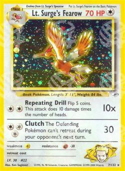 Lt. Surge's Fearow - Gym Heroes (Holo Rare) [GH-7]