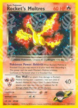 Rocket's Moltres - Gym Heroes (Holo Rare) [GH-12]