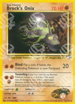 Brock's Onix - Gym Heroes (Rare) [GH-21]