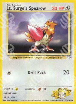 Lt. Surge's Spearow - Gym Heroes (Uncommon) [GH-52]
