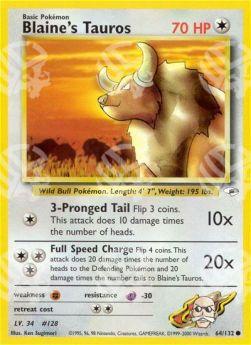 Blaine's Tauros - Gym Heroes (Common) [GH-64]