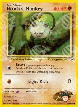 Brock's Mankey - Gym Heroes (Common) [GH-67]