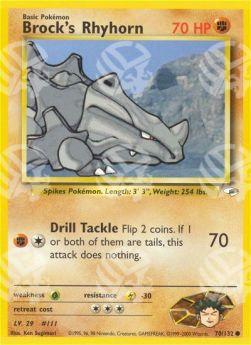 Brock's Rhyhorn - Gym Heroes (Common) [GH-70]