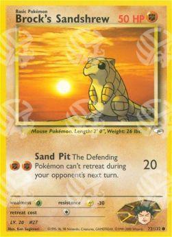 Brock's Sandshrew - Gym Heroes (Common) [GH-72]