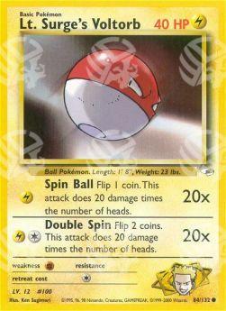 Lt. Surge's Voltorb - Gym Heroes (Common) [GH-84]